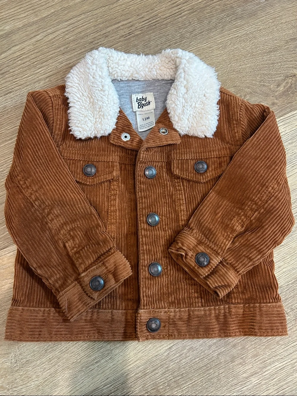OshKosh B'gosh Corduroy Sherpa Collared Jacket |Size 12 months